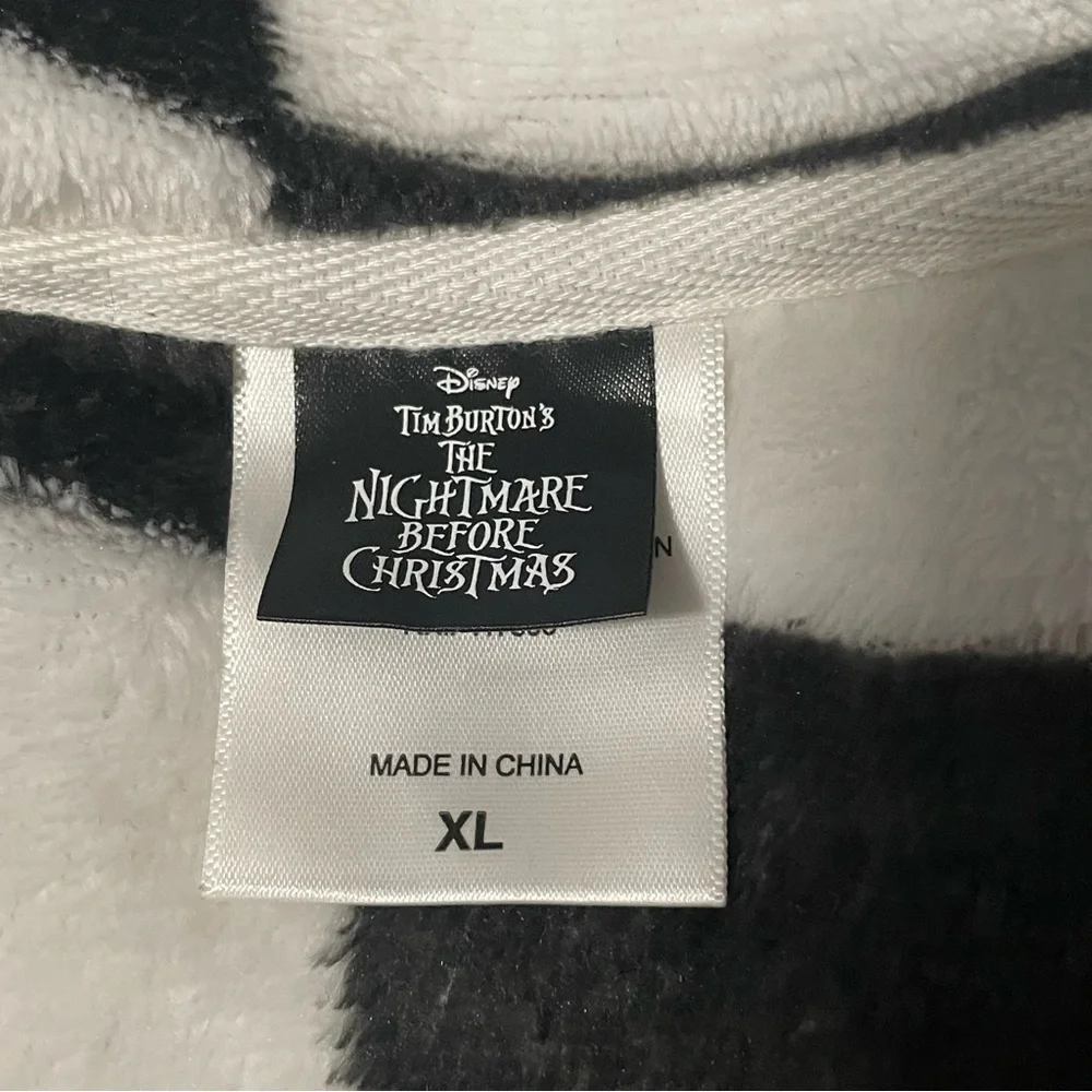 Disney Kids Nightmare Before Christmas Checkered Jacket - Black and White - XL - Picture 4 of 7